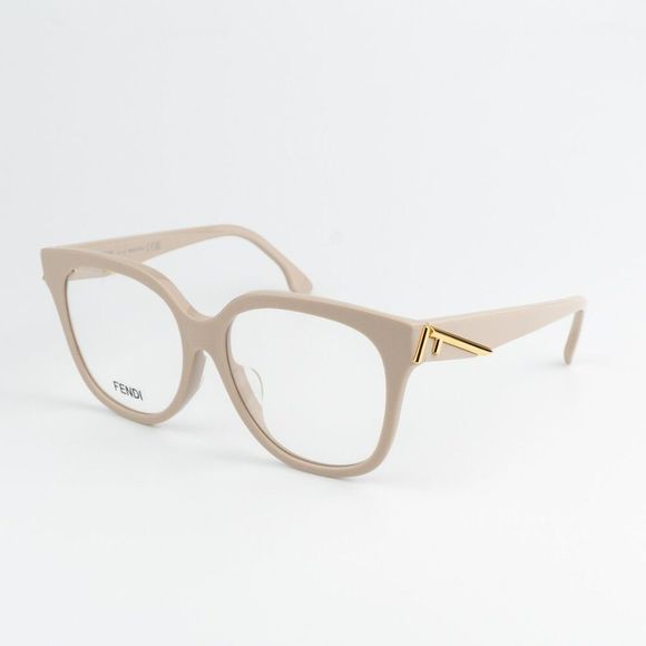 NEW Fendi FE50064F FENDI FIRST 025 Ivory Cream GeometricEyeglasses - Picture 4 of 10